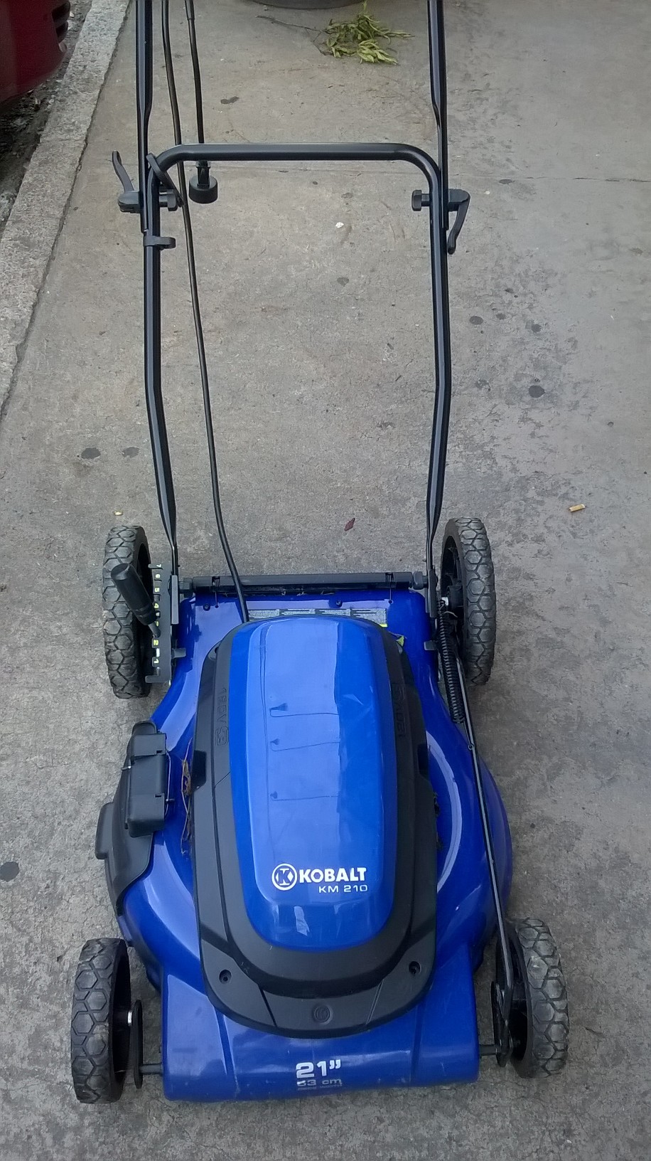 Kobalt km201 electric mower rescued from curb, Like new looking, Won’t